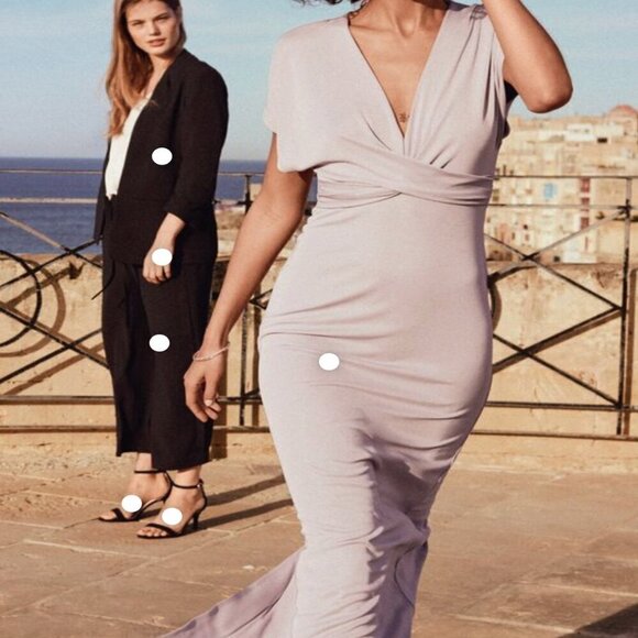 H&M Dresses & Skirts - H&M Lavender Floor Length Short Sleeve Maxi Dress(Excellent Condition)Size 4 NWT